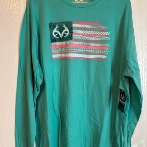 Realtree Teal 2X-Large Shirt